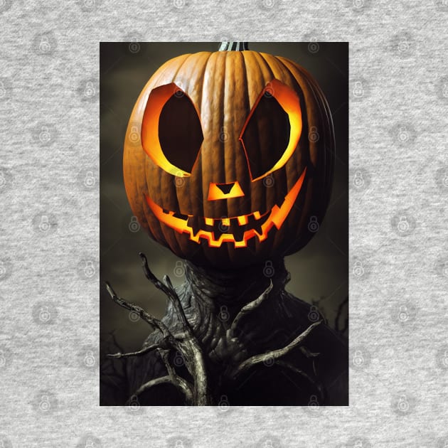 halloween scary pumpkin monster by ai1art